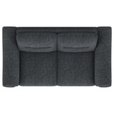 Comfortable seating view of Nolan loveseat
