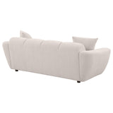 Destino Chenille Upholstered Sofa greige upholstery detail