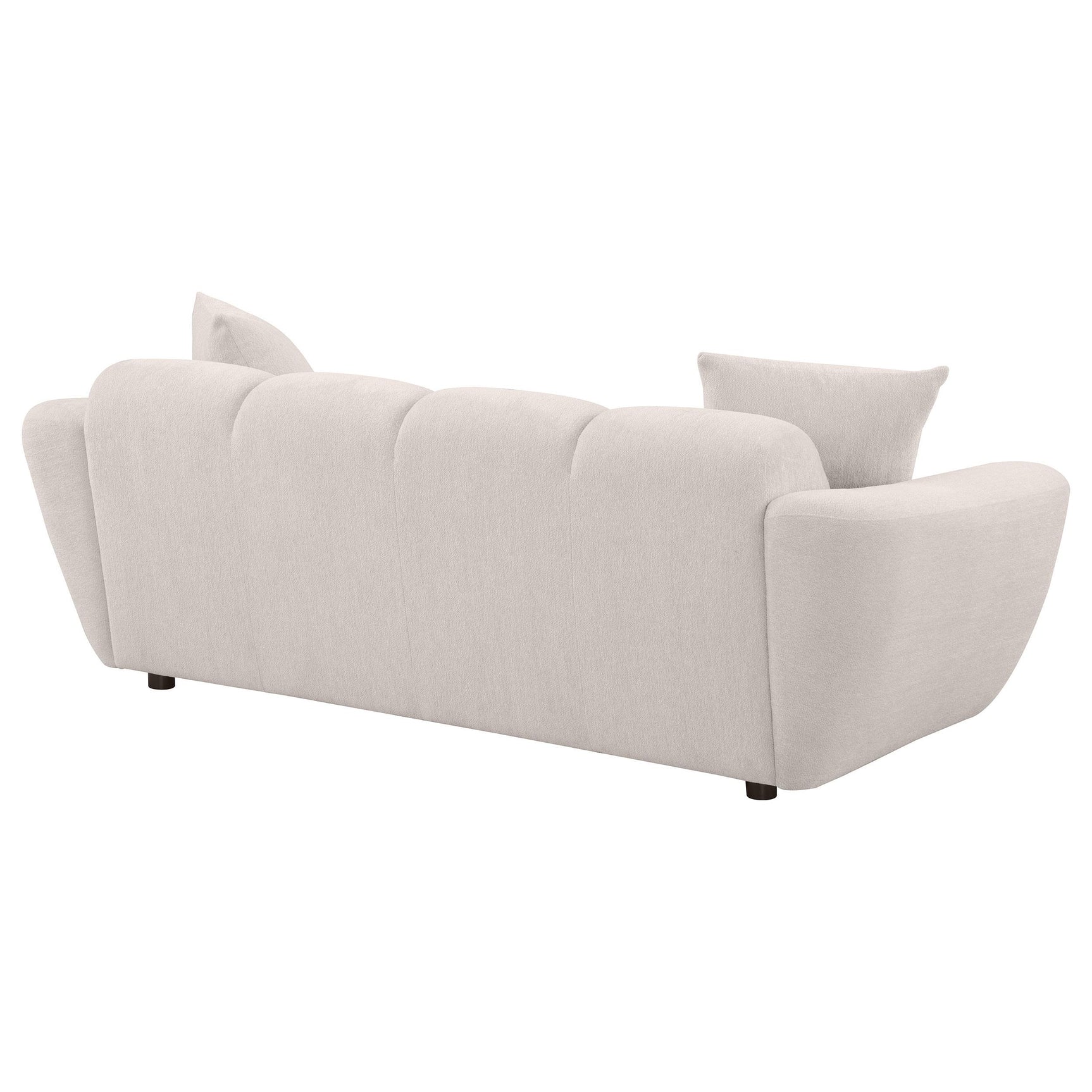 Destino Chenille Upholstered Sofa greige upholstery detail
