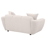 Destino loveseat showing attached seat cushion