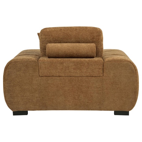 Octavia Accent Chair close-up of tufted seat