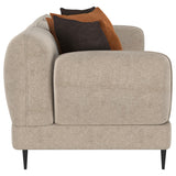 Detail of fabric texture on Jade sofa