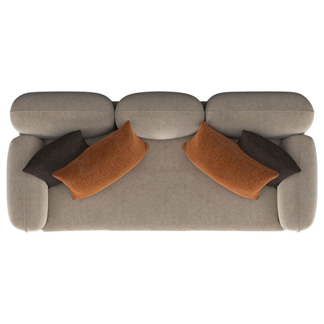 Full frontal view of Jade Chenille sofa
