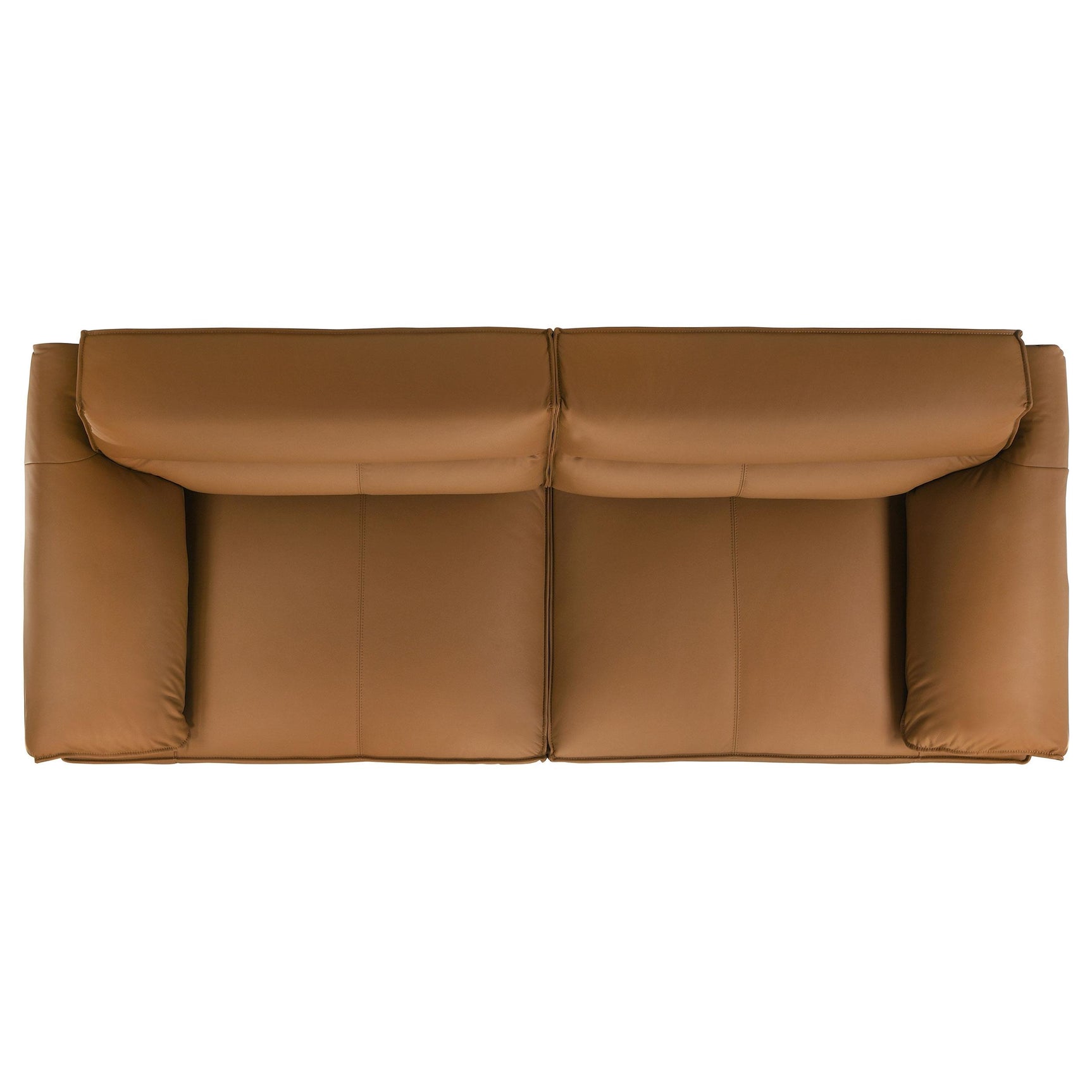 Close-up of leather texture on Buxton sofa