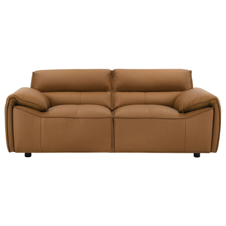 Side view showing cushions of Buxton sofa set