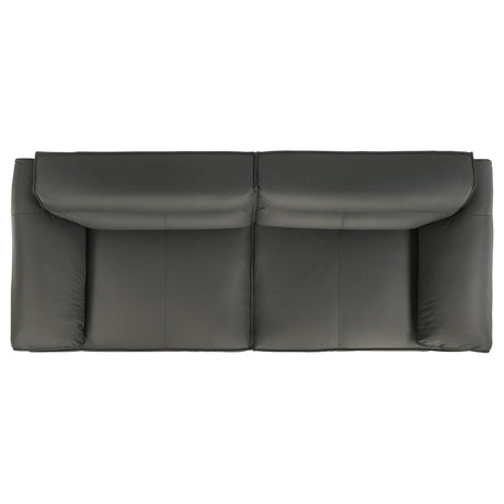 Leather texture detail on Buxton Sofa