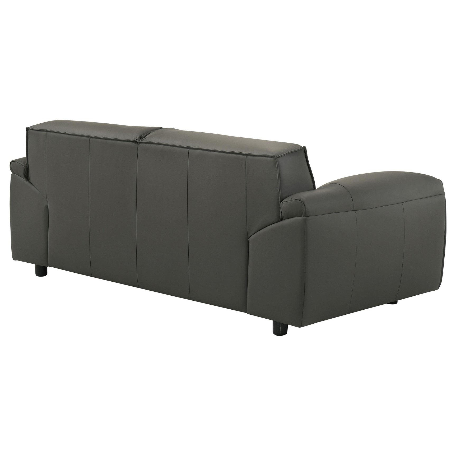Plastic leg support on Buxton loveseat