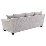 main view of Tomkins 2-Piece Boucle Upholstered Sofa Set Light Grey furniture