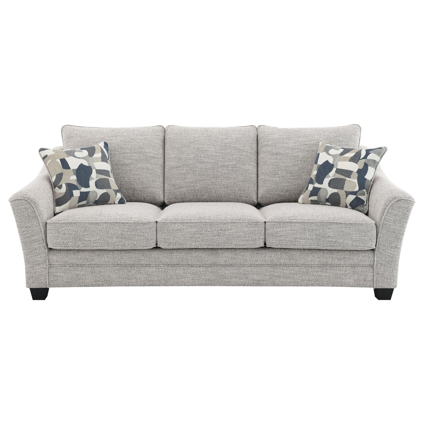 Tomkins Boucle Upholstered Sofa light grey side view
