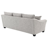 Tomkins Boucle Upholstered Sofa light grey close fabric texture