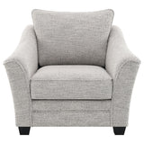 Tomkins Boucle Upholstered Chair Light Grey side view