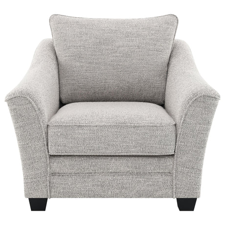Tomkins Boucle Upholstered Chair Light Grey side view
