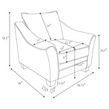 Tomkins Boucle Chair overall profile