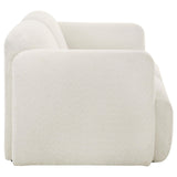 Dorset 2-piece Upholstered Round Track Arm Sofa Set White