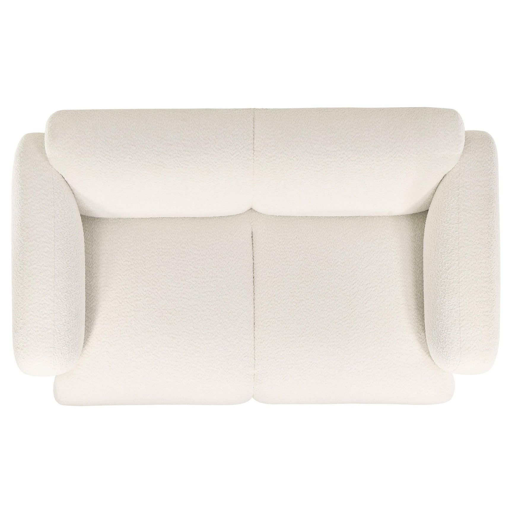 Dorset 3-piece Upholstered Round Track Arm Sofa Set White