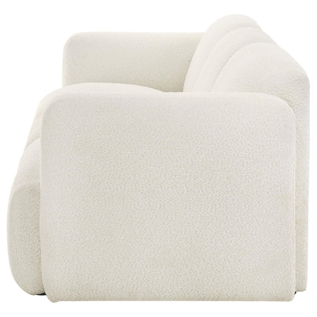 Another main view of Dorset white fabric sofa