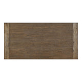 Millwood Weathered Natural Finish And Rustic Black Metal Finish Engineered Wood Writing Desk - Ella Furniture