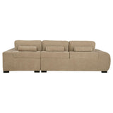 Another main view of Octavia Upholstered sectional chaise sofa camel
