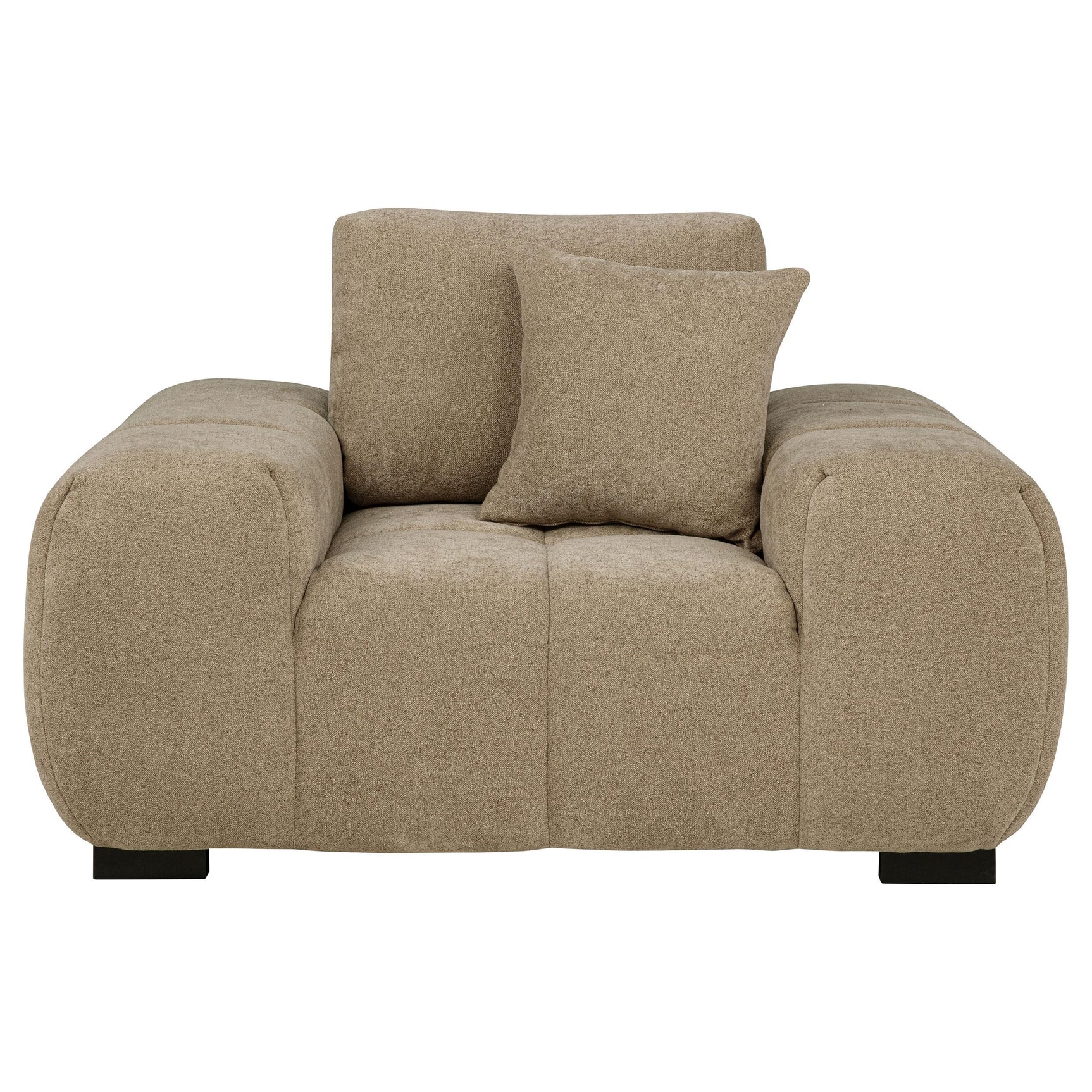 Octavia Accent Chair close-up of tufted seat