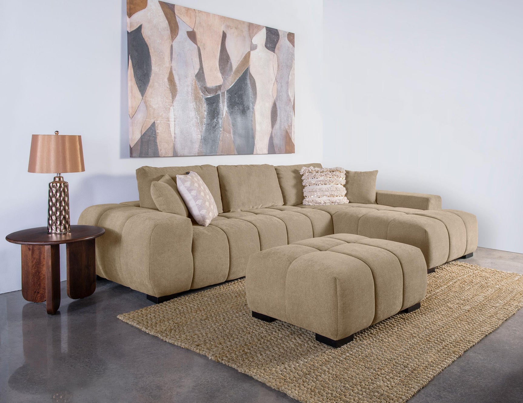 Top view of Octavia Rectangular Ottoman