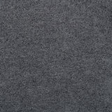 Charcoal grey Octavia Upholstered Ottoman as a coffee table