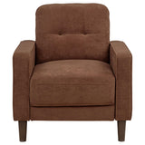 Bowen II chair side view showing tapered legs