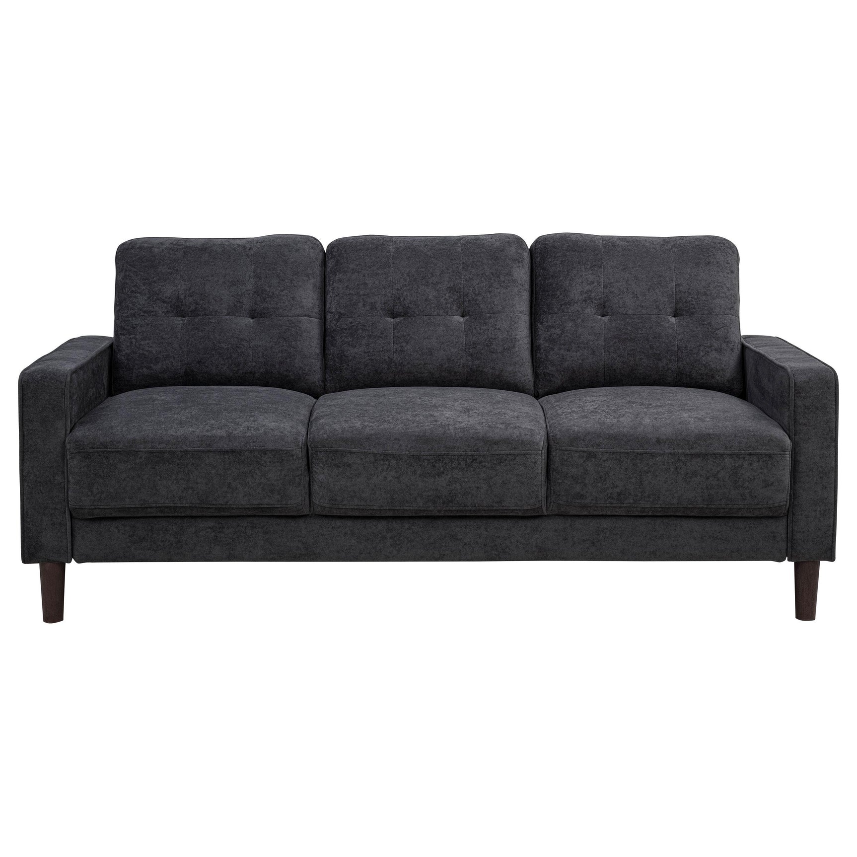 Bowen II sofa fabric and track arm detail