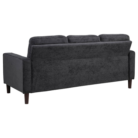 Bowen II 3-piece sofa set steel grey angled view