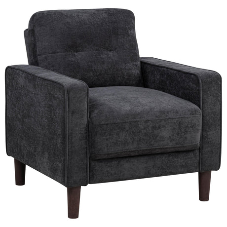 Bowen II sofa set steel grey full front view