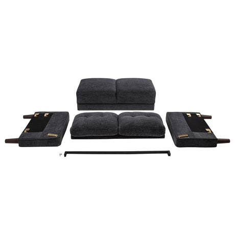 Bowen II sofa side view with visible seat cushions
