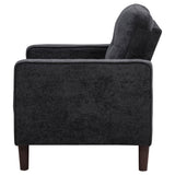 Bowen II chair showing seat cushion and arm detail