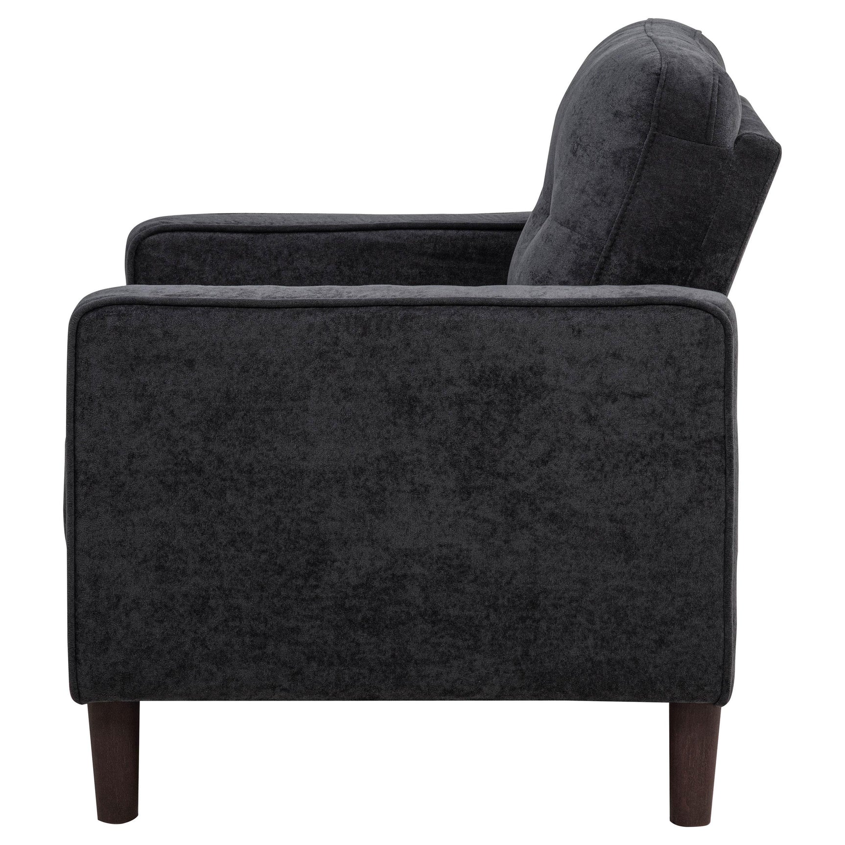 Bowen II chair showing seat cushion and arm detail