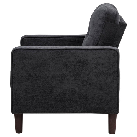 Bowen II chair showing seat cushion and arm detail