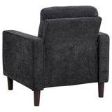 Bowen II chair tapered plastic legs detail
