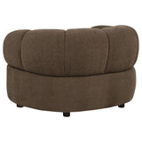 Casarin Brown Fabric Channel-Back Accent Chair — product image 5