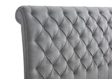 Headboard height and tufting detail
