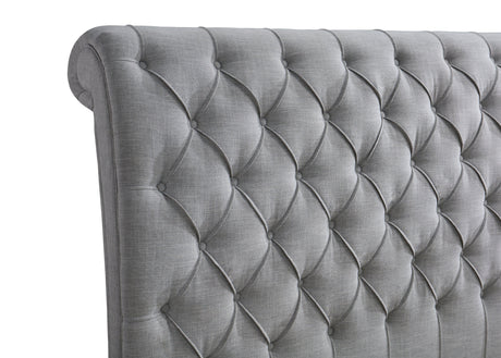 Headboard height and tufting detail