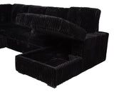 Front angle showing sofa seating
