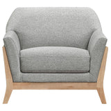 Vaughn 3-piece Fabric Upholstered Flared Arm Sofa Set Grey