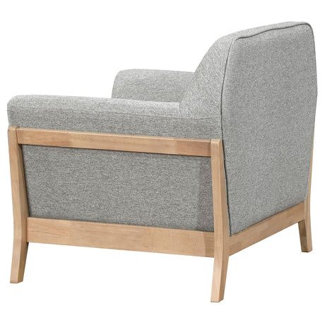 Front angle displaying full sofa and loveseat set