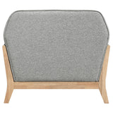 Vaughn Fabric Upholstered Flared Arm Accent Chair Grey