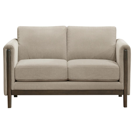 Front view of Islington 2-piece sofa set in taupe