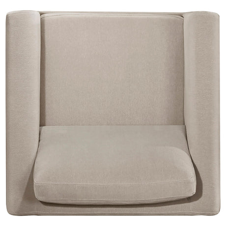 Solid Asian hardwood frame detail on Islington chair