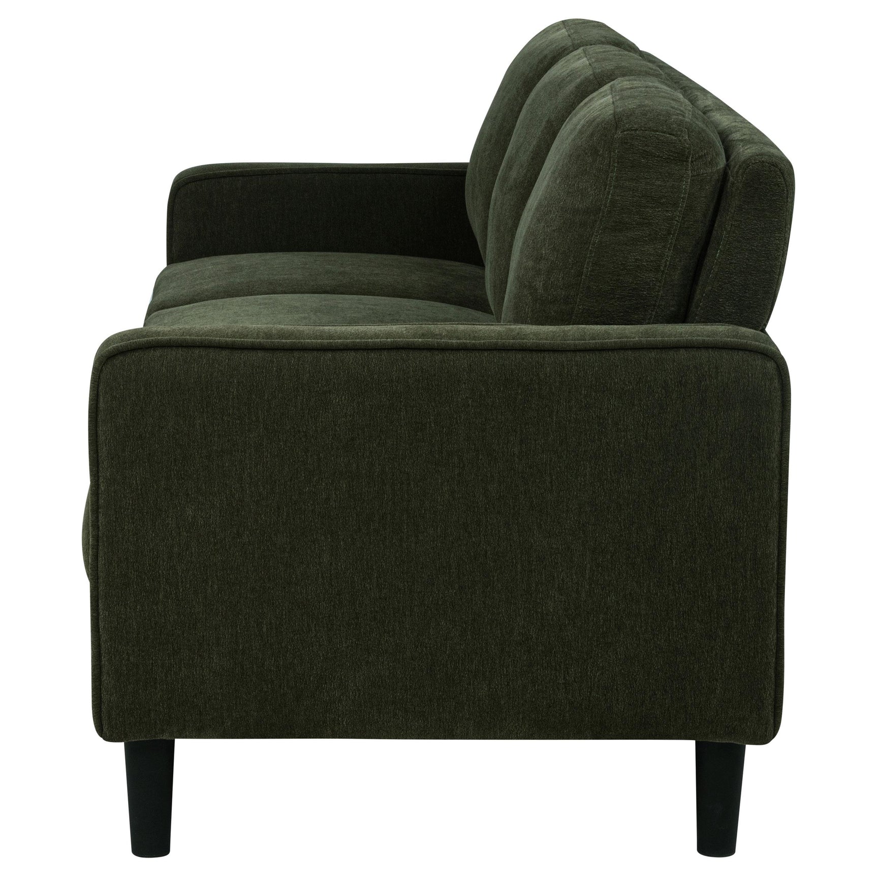 Main view of Ruth fabric sofa in matcha green