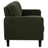 Attached full foam back cushions on Ruth loveseat