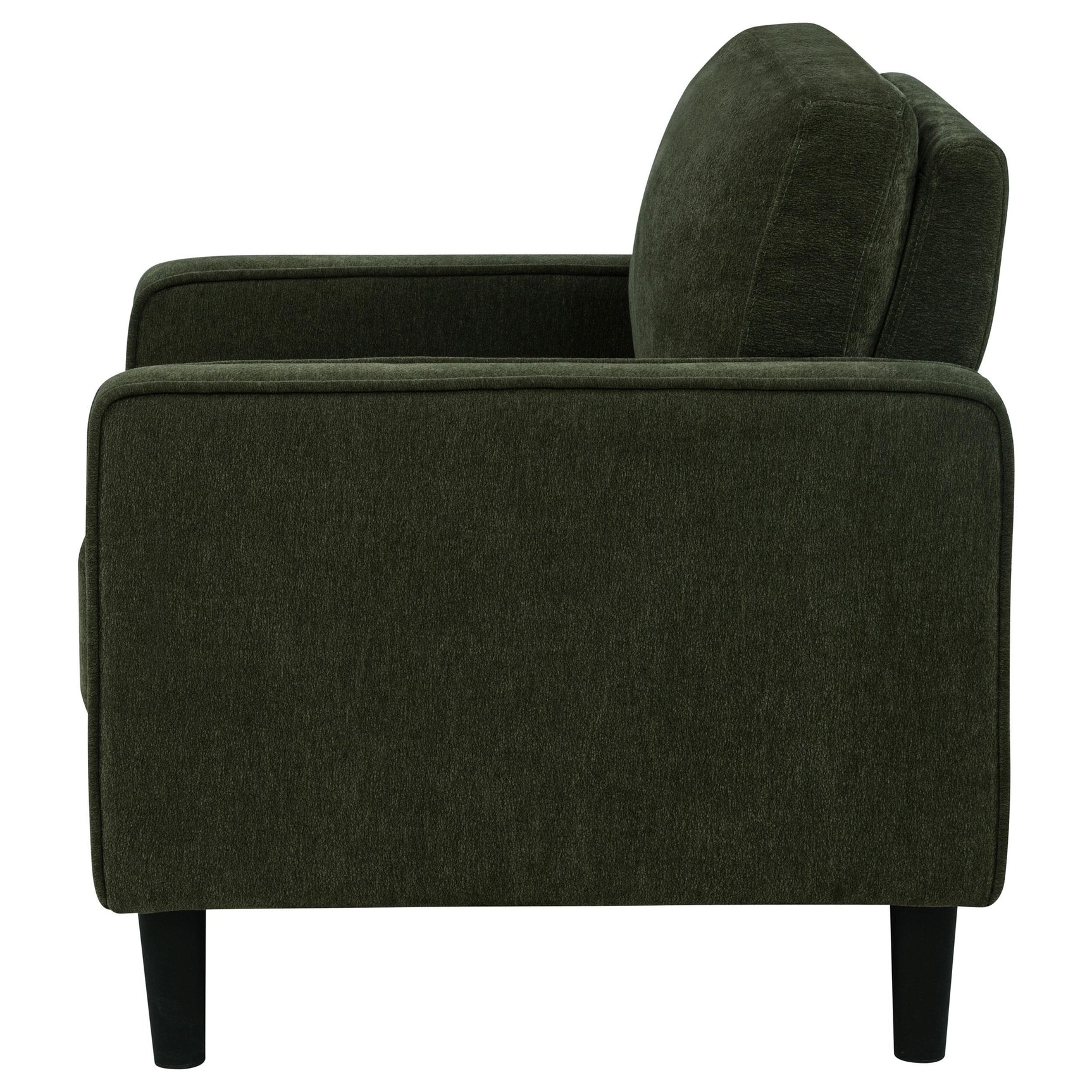 View of tapered plastic legs