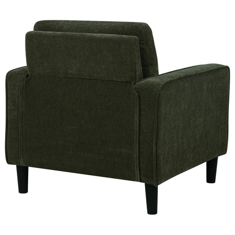 Subtle piping on upholstery
