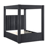 Jayla Black Queen Canopy Bed view 3