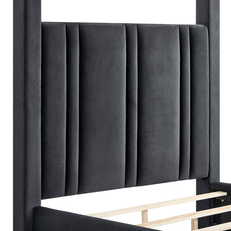 Jayla Black King Canopy Bed view 4