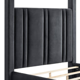 Jayla Black Queen Canopy Bed view 4